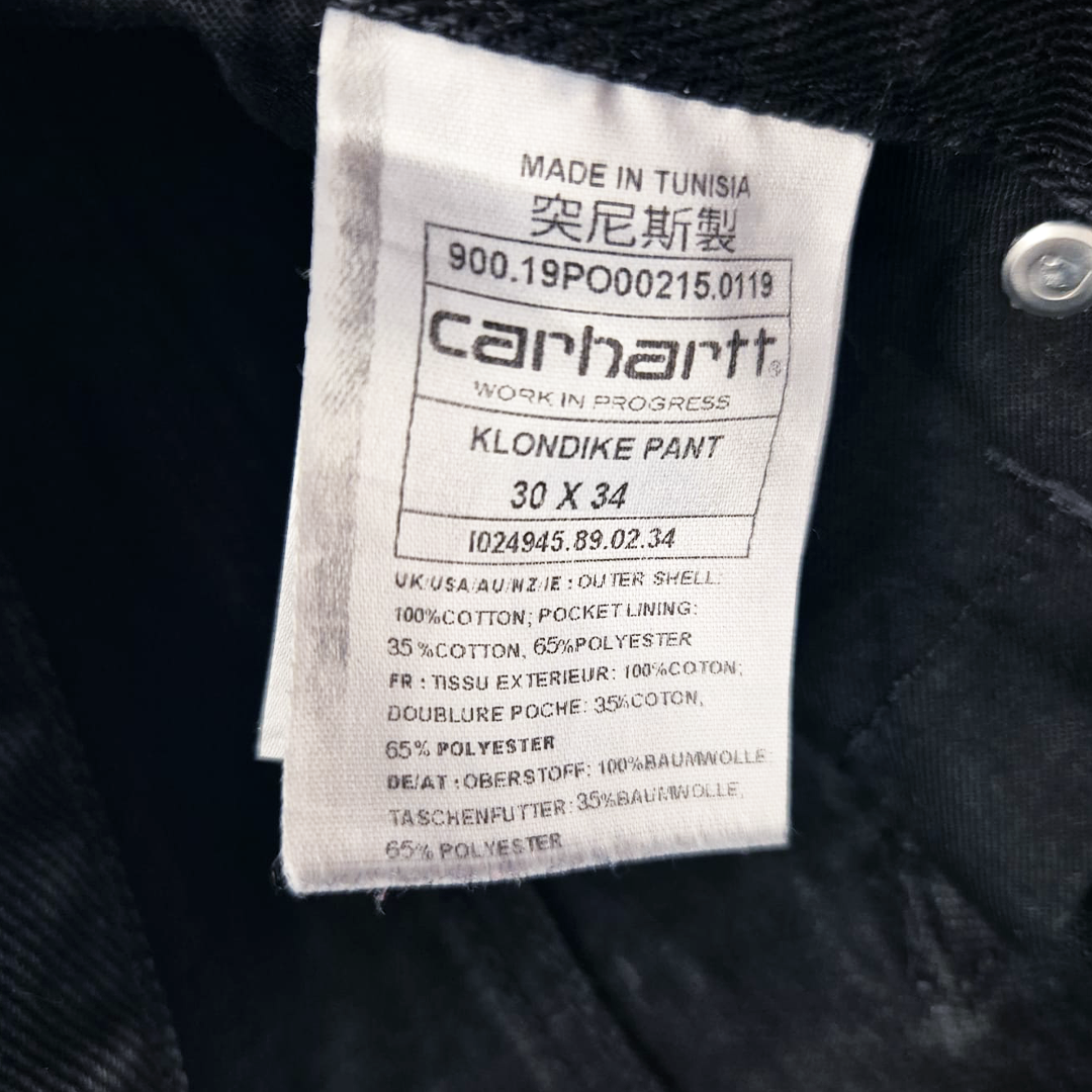 Carhartt Klondike Black Pants (30x34)