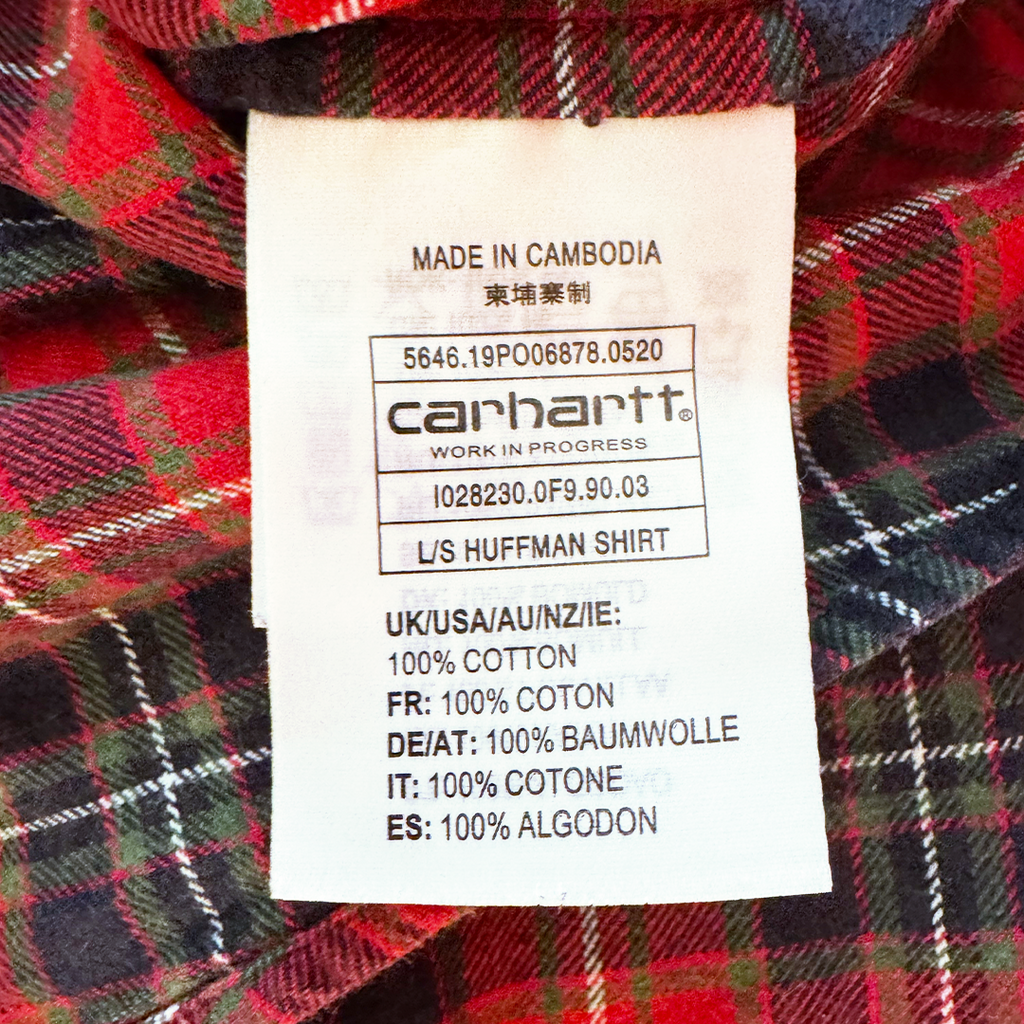 Carhartt Tartan Long Sleeve Shirt (M)
