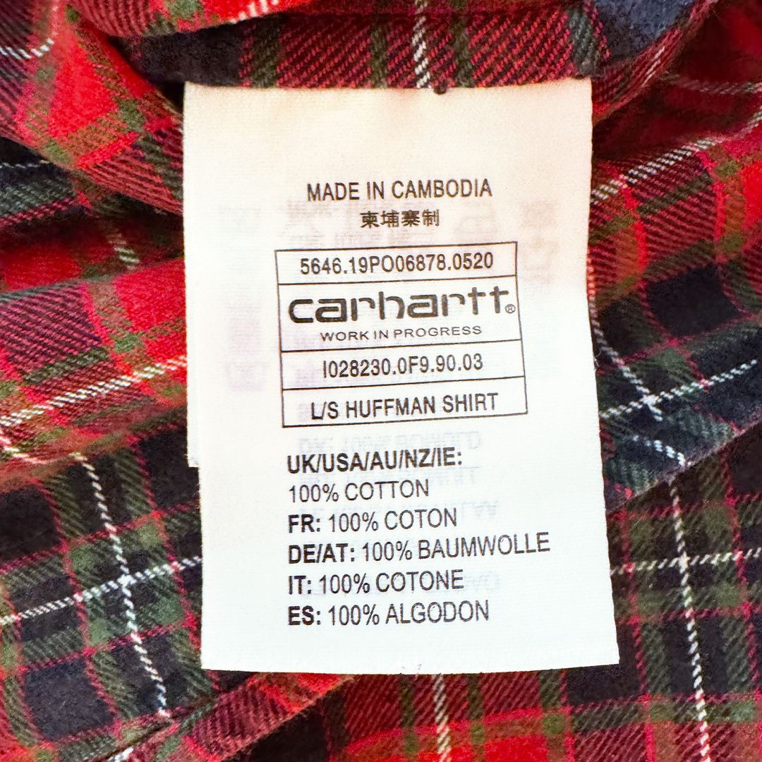 Carhartt Tartan Long Sleeve Shirt (M)