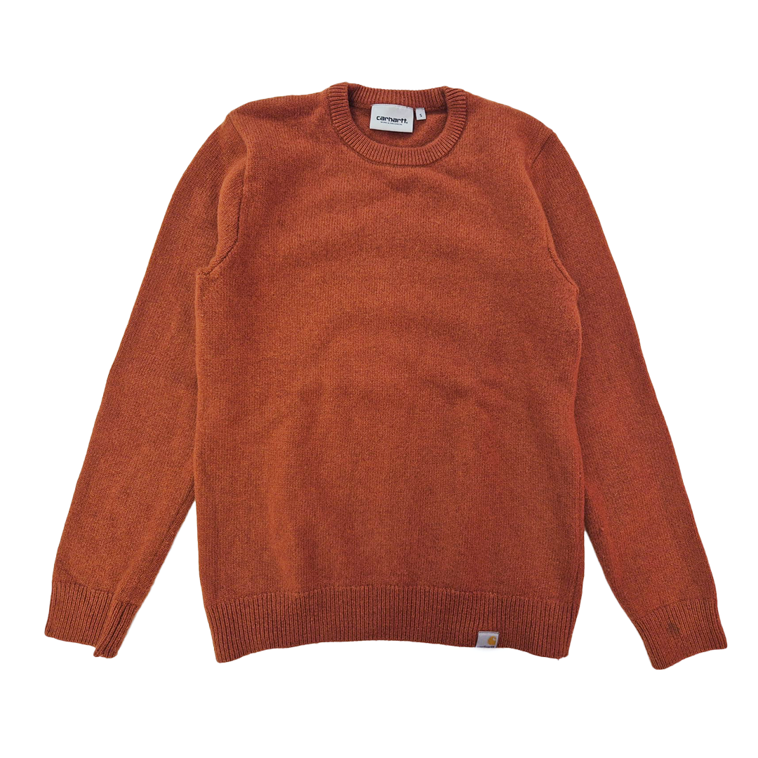 Carhartt Orange Knitted Allen Sweater (S)