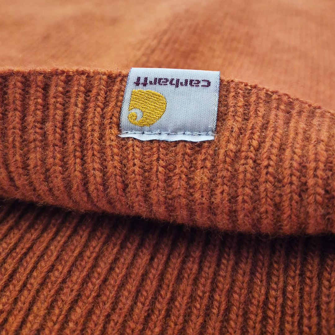 Carhartt Orange Knitted Allen Sweater (S)