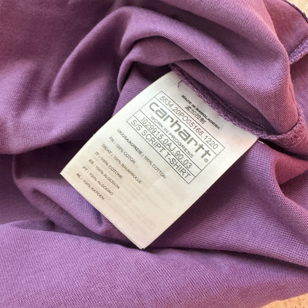 Carhartt Script Purple Tee (M)