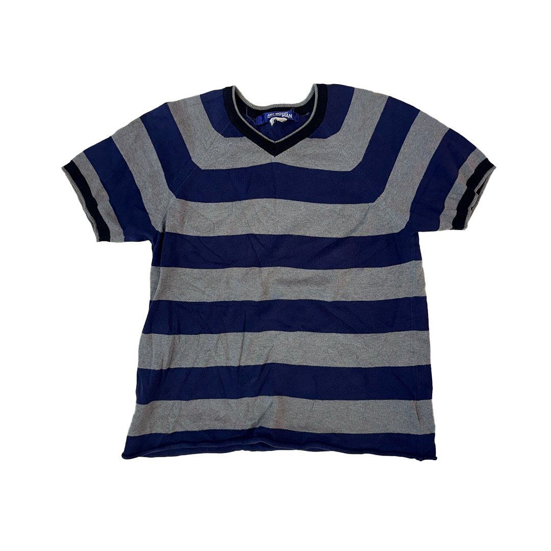 Junya Watanabe CDG MAN Stripe Polo V neck (S)