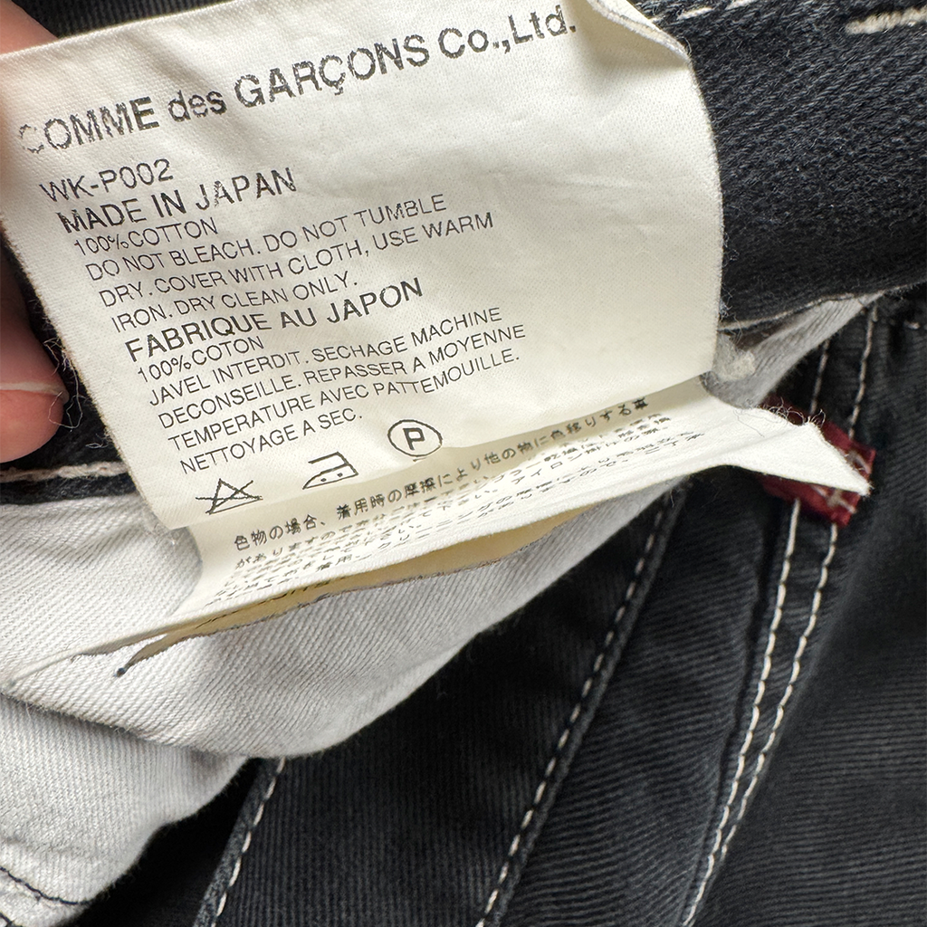 Junya Watanabe x Comme des Garçons x Levi's 2003 Black Denim Pants (M)