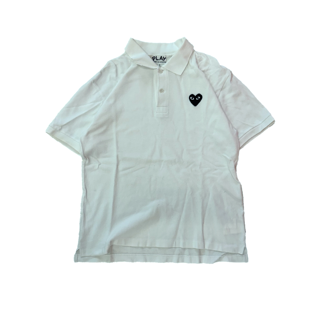 CDG Play White Polo (M)
