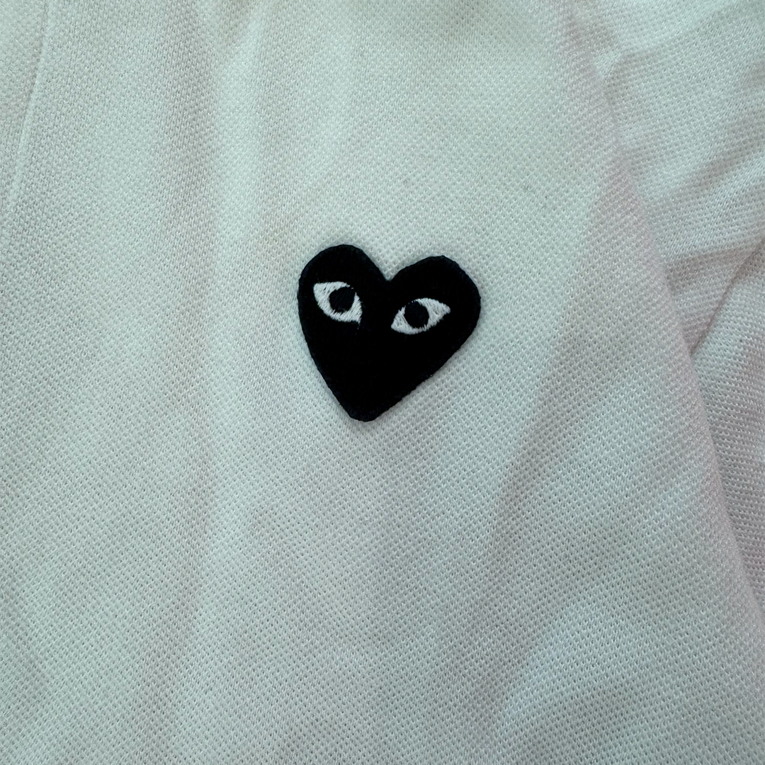 CDG Play White Polo (M)