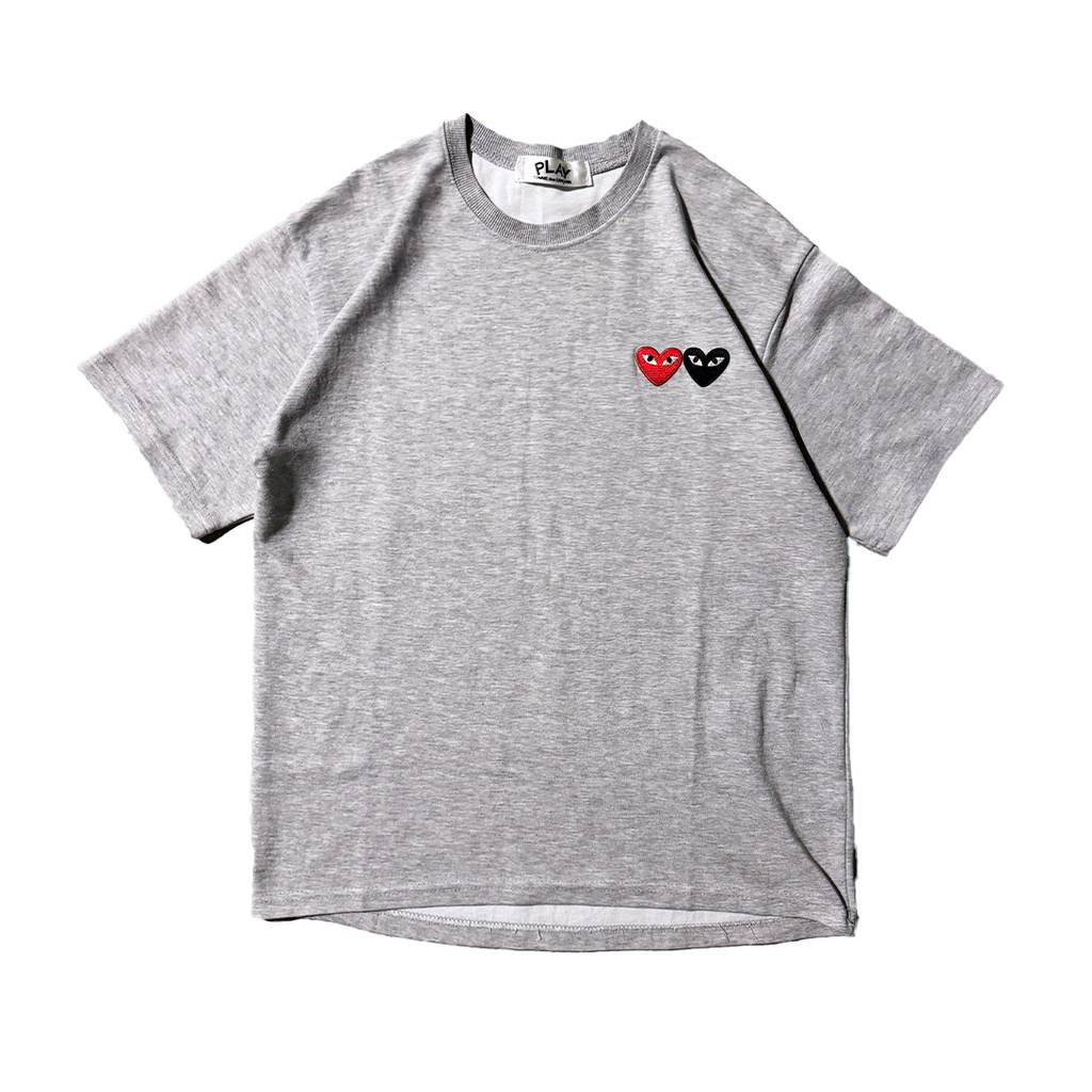 CDG Play Grey Tee (FREE SIZE)