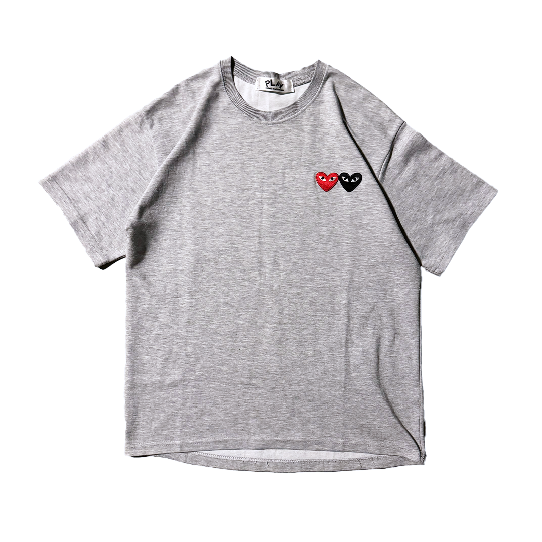 CDG Play Grey Tee (FREE SIZE)
