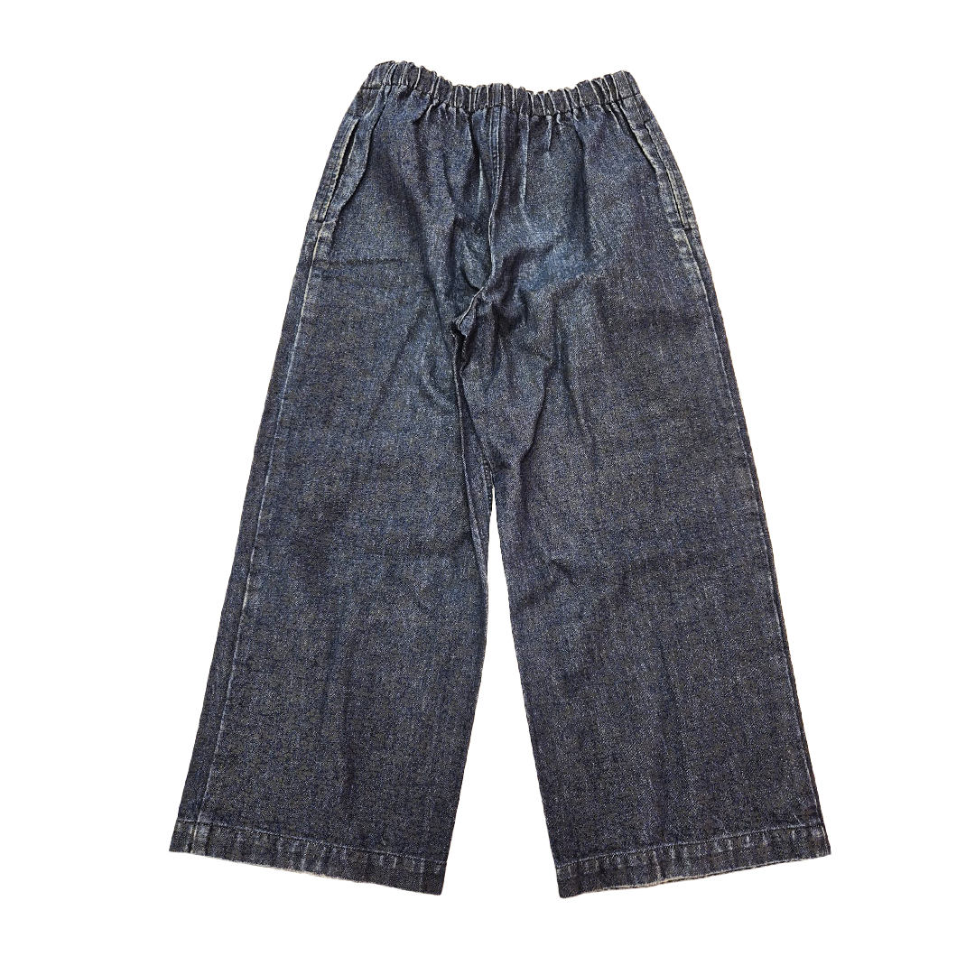 CDG Housecoat Wide Blue Flower Pants (FREE SIZE)