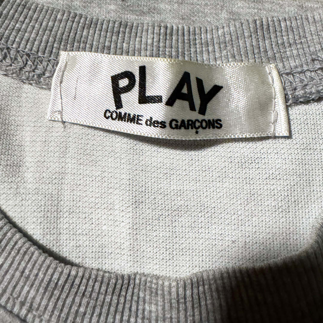 CDG Play Grey Tee (FREE SIZE)