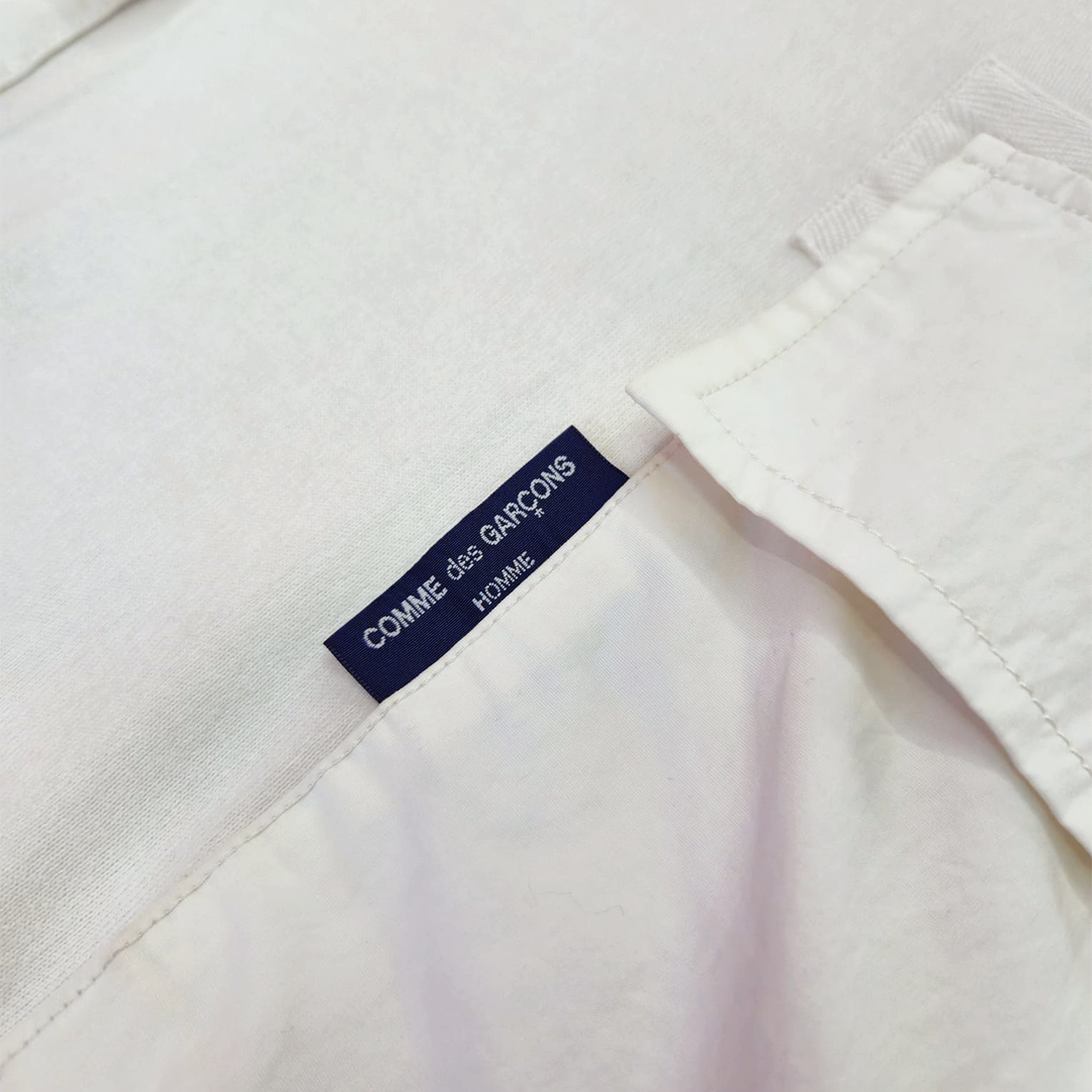 CDG Homme Side Pocket White Tee (S)