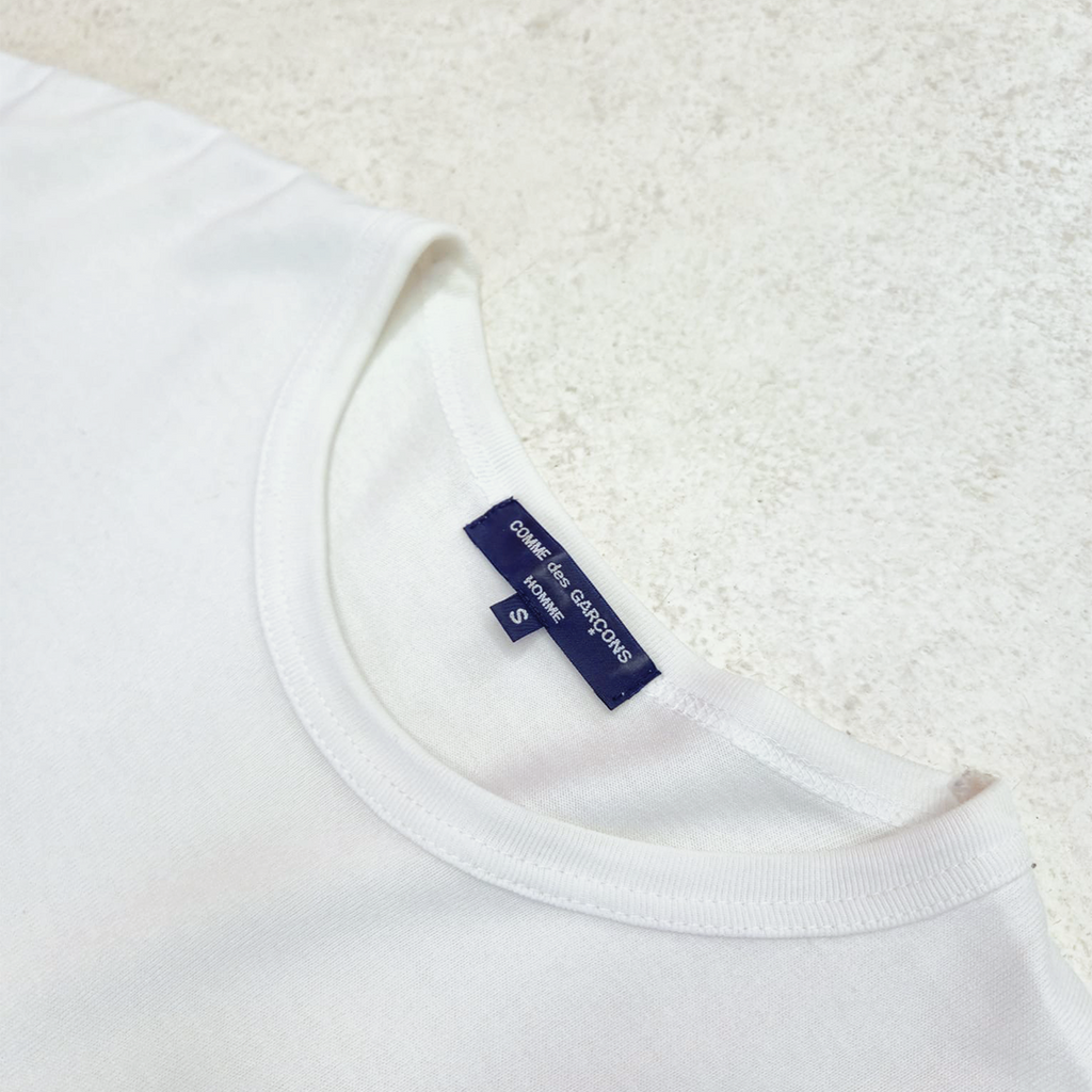 CDG Homme Side Pocket White Tee (S)