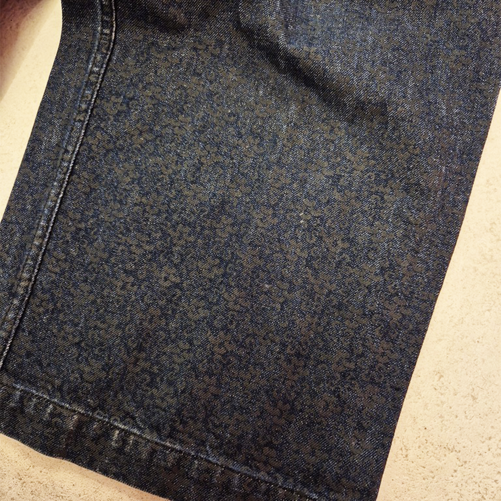 CDG Housecoat Wide Blue Flower Pants (FREE SIZE)