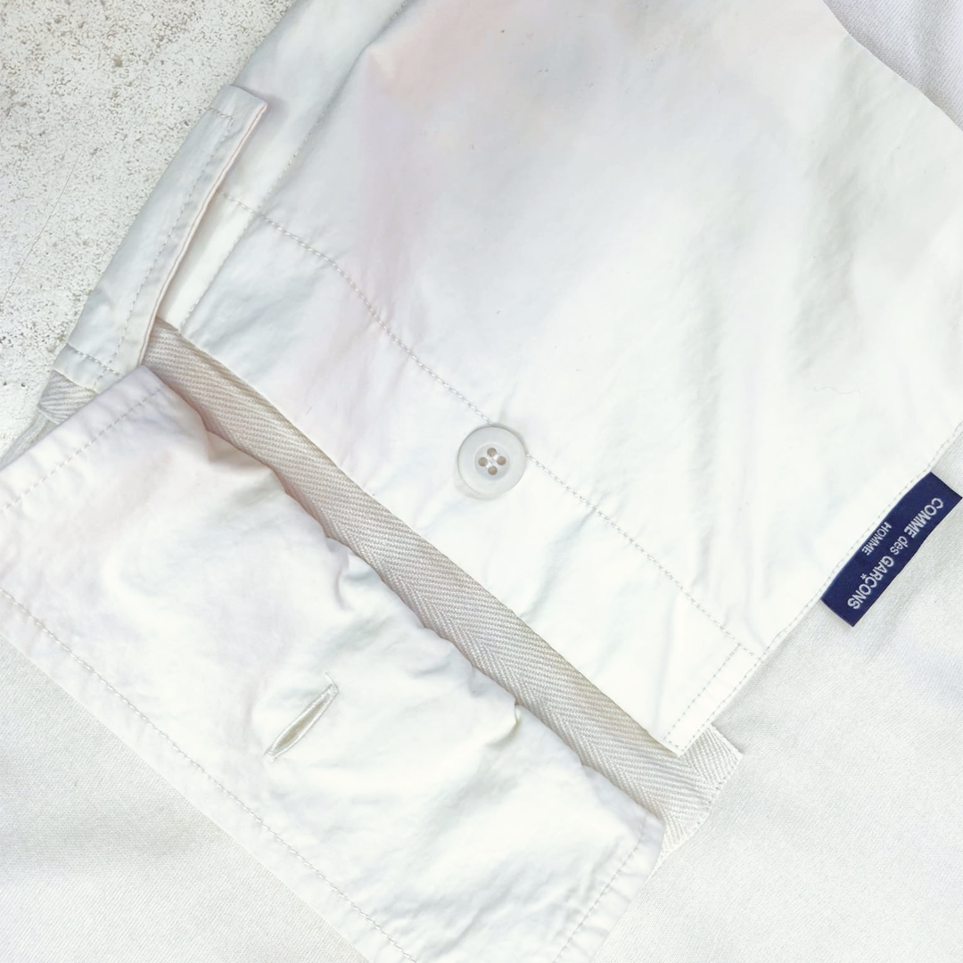 CDG Homme Side Pocket White Tee (S)