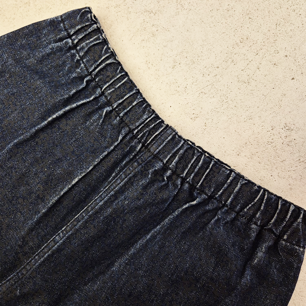 CDG Housecoat Wide Blue Flower Pants (FREE SIZE)