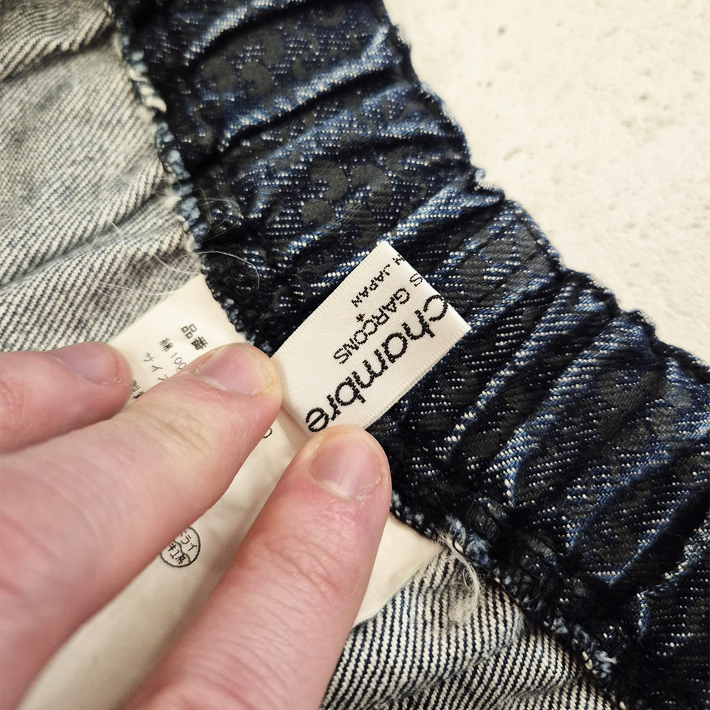 CDG Housecoat Wide Blue Flower Pants (FREE SIZE)