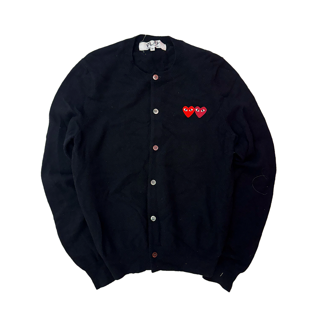 CDG Play Black Womens Cardigan (M)