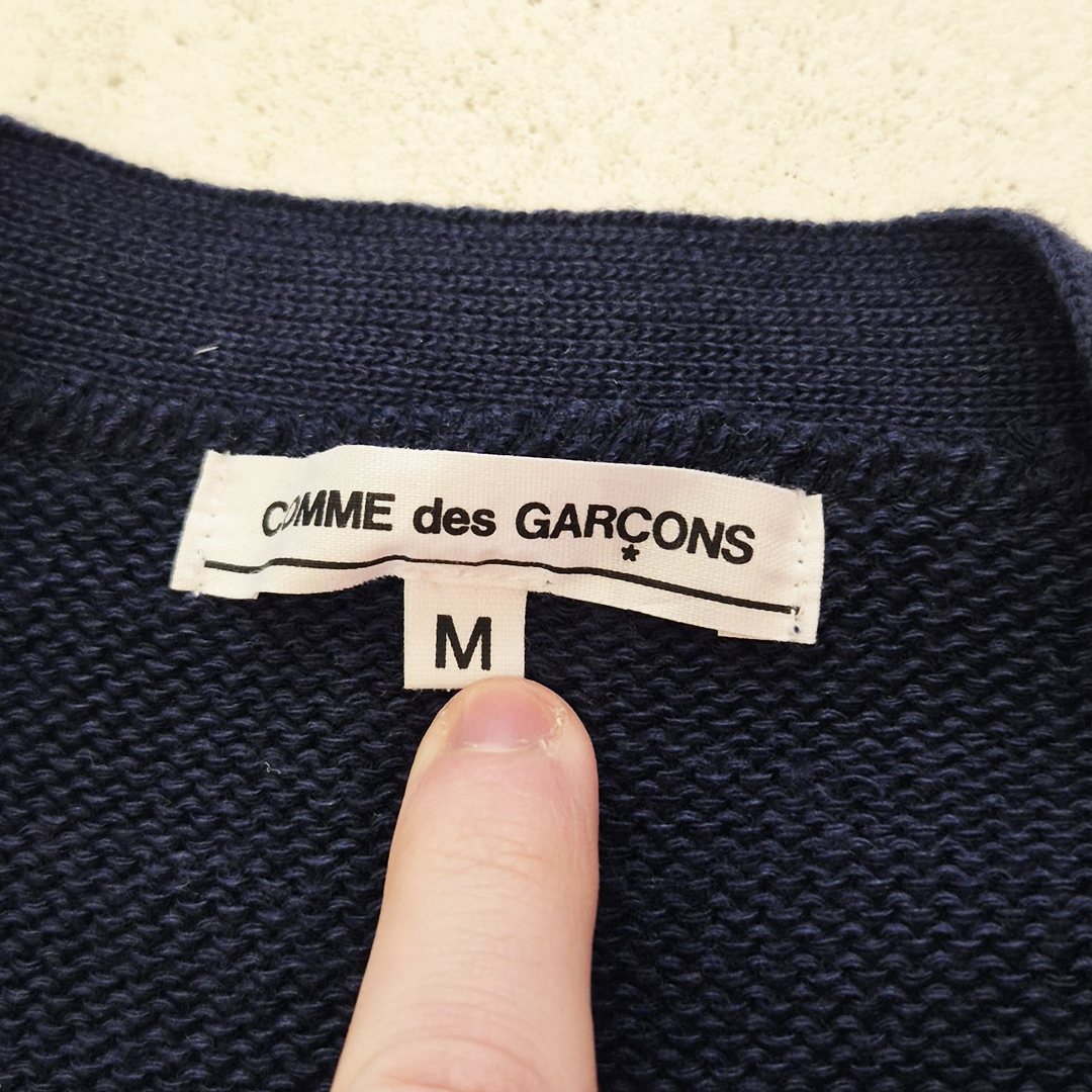 CDG Vintage Navy Cardigan (M)