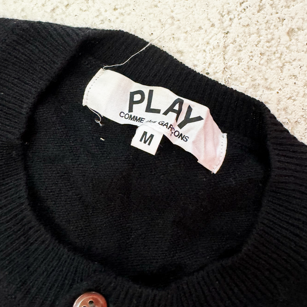 CDG Play Black Womens Cardigan (M)