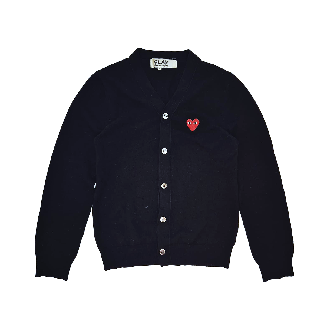 CDG Play Black Cardigan (S)