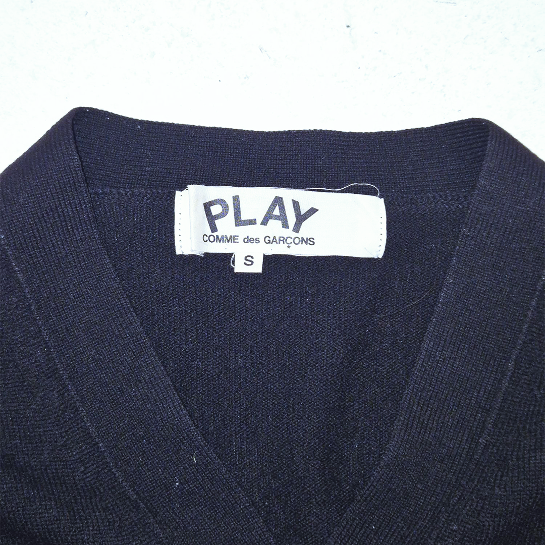 CDG Play Black Cardigan (S)
