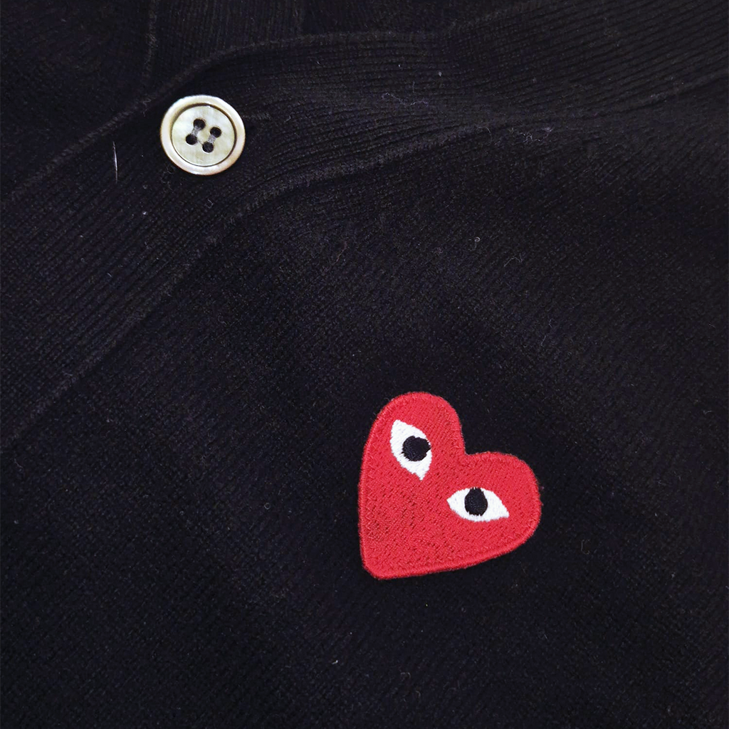 CDG Play Black Cardigan (S)