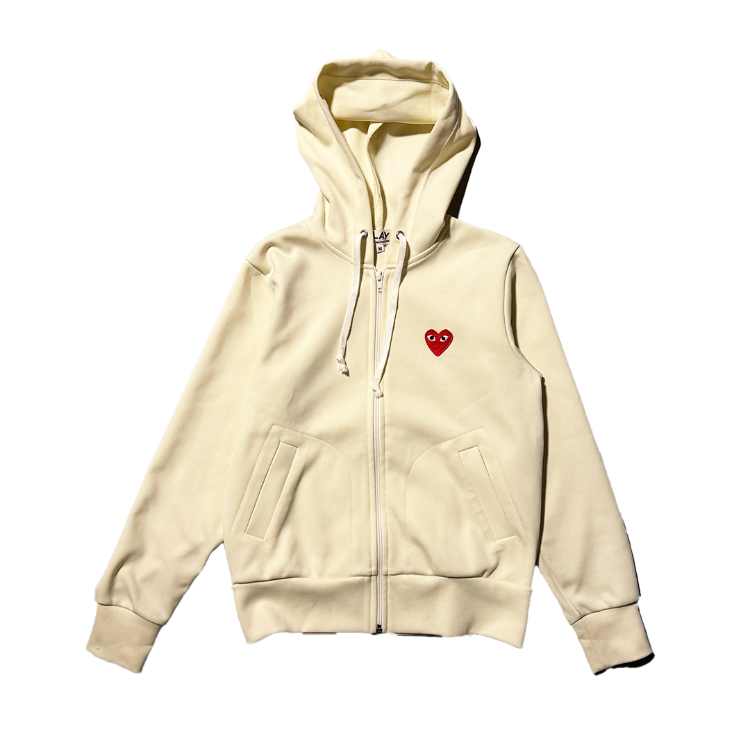 CDG Play Cream Sweater (M)