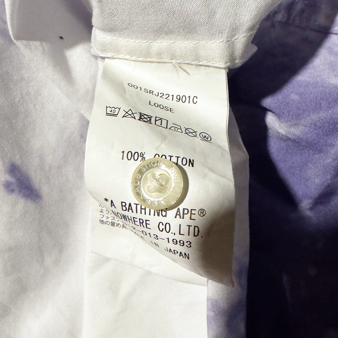 BAPE x CDG Osaka Exclusive Tie & Dye S/S Shirt (XL)