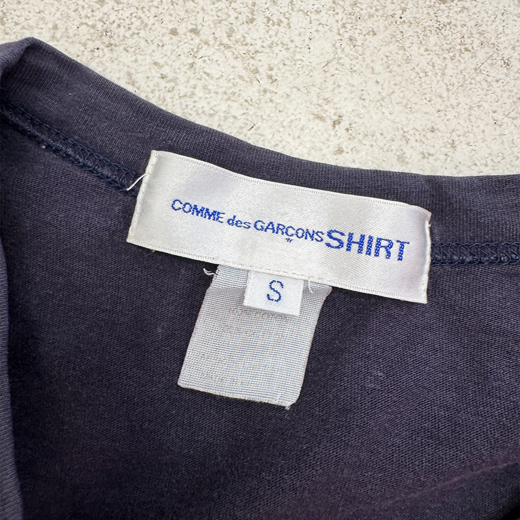 CDG Navy Patchwork Tee (S)