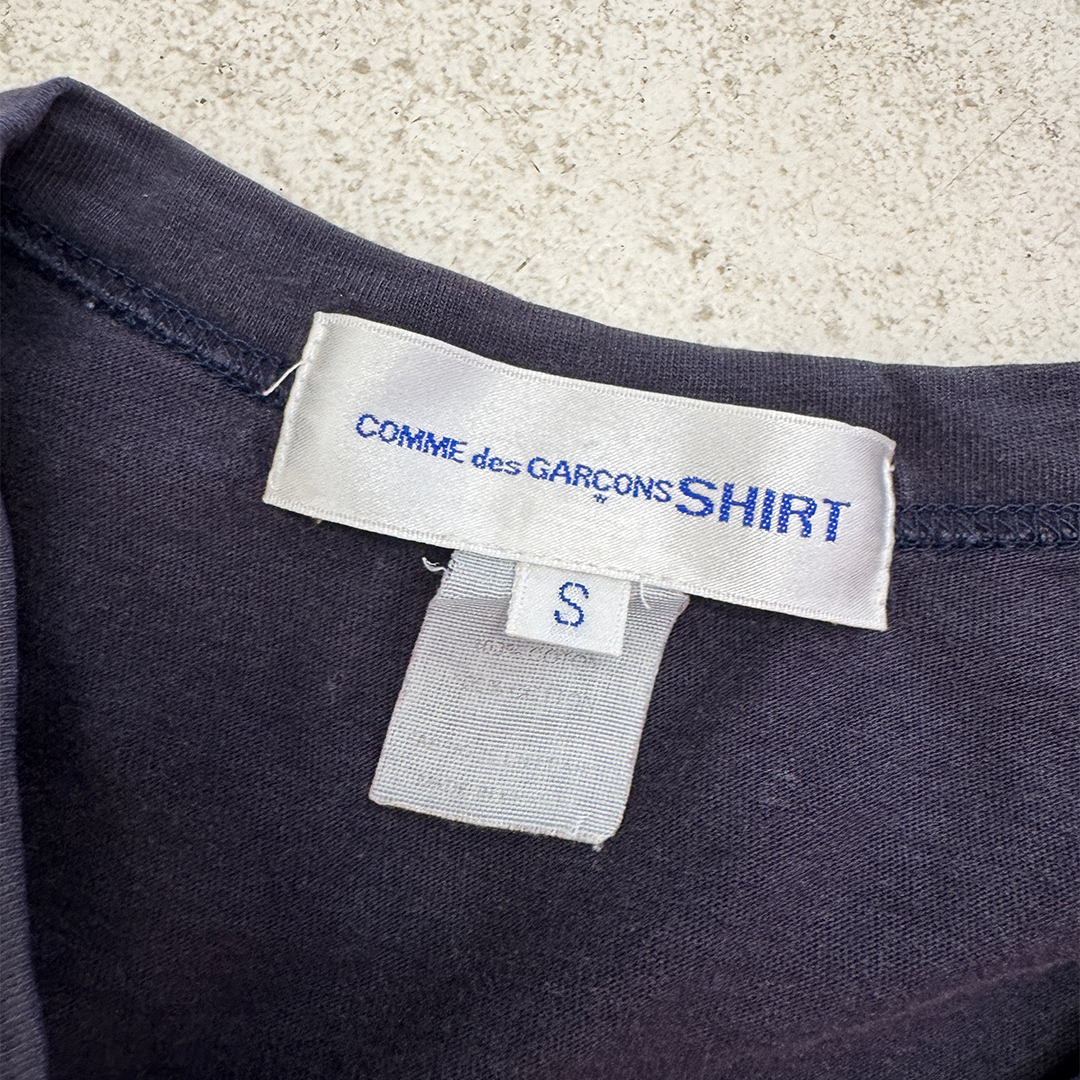 CDG Navy Patchwork Tee (S)