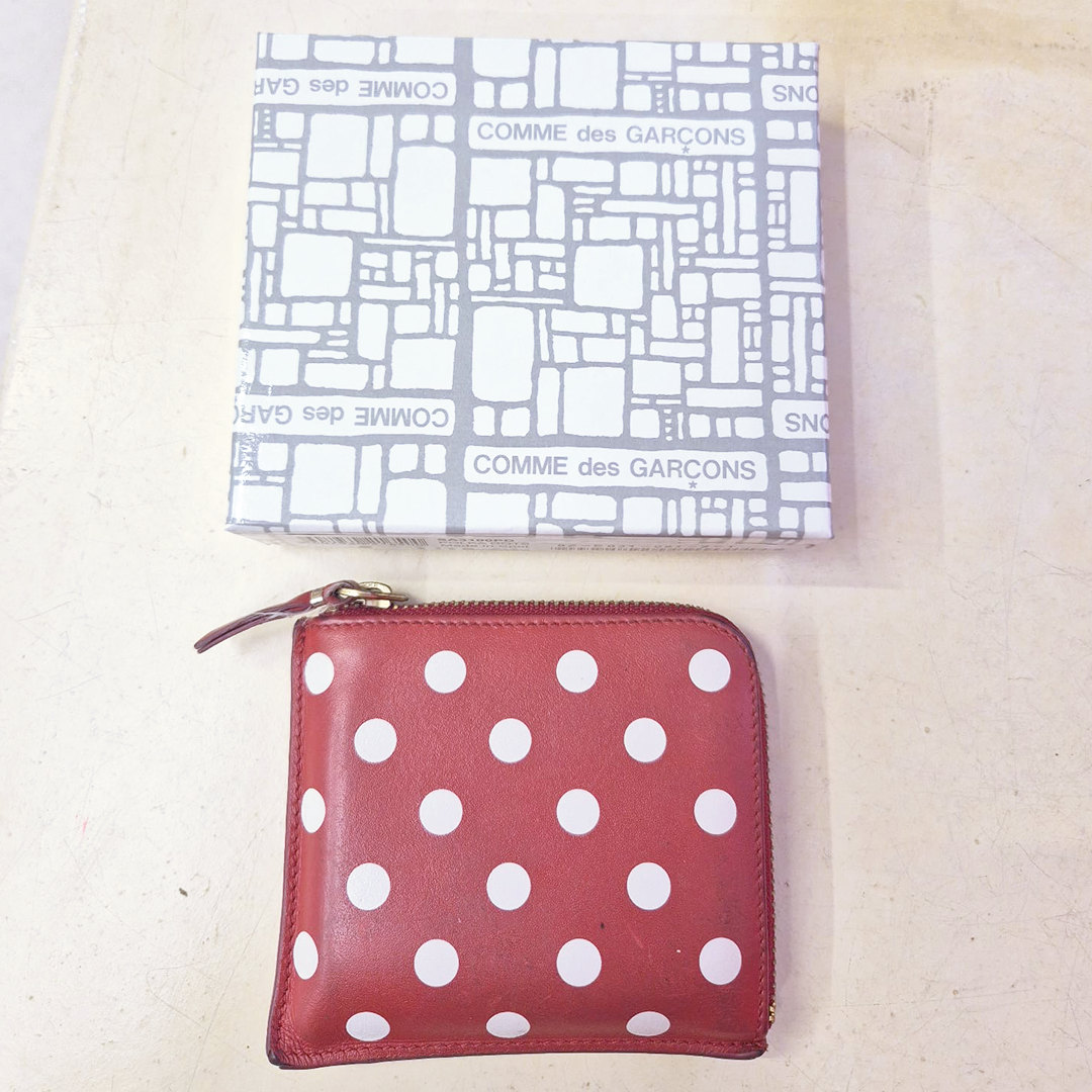 CDG Polka Dot Red Coin Purse