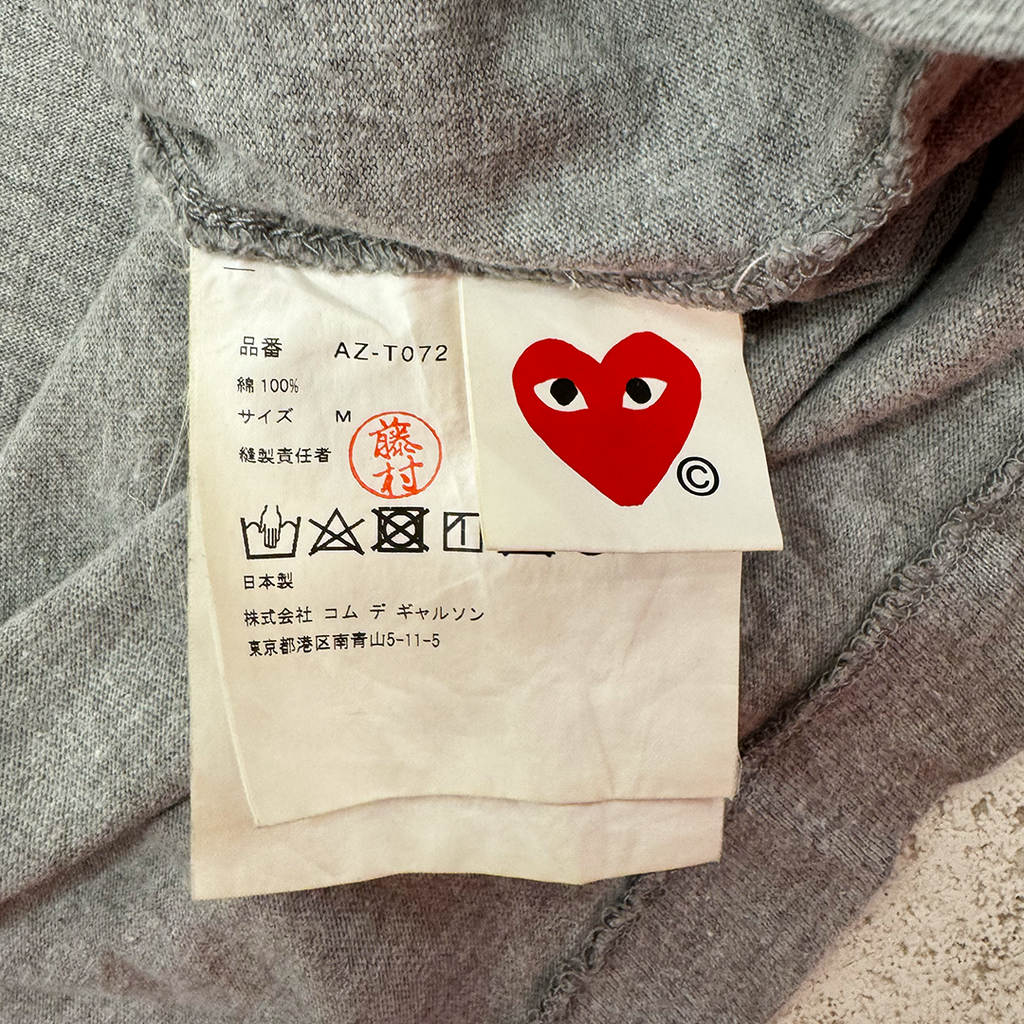 CDG Play Grey Tee (M)