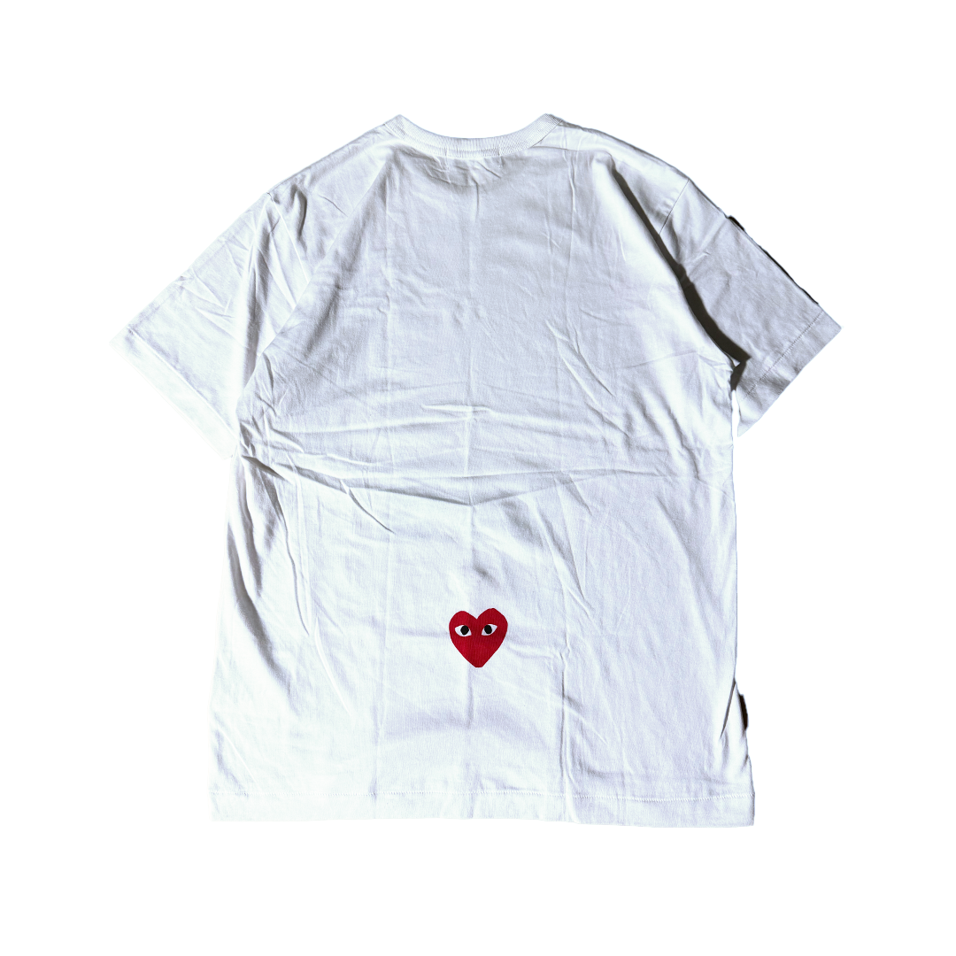 CDG Play Logo White Tee (L)