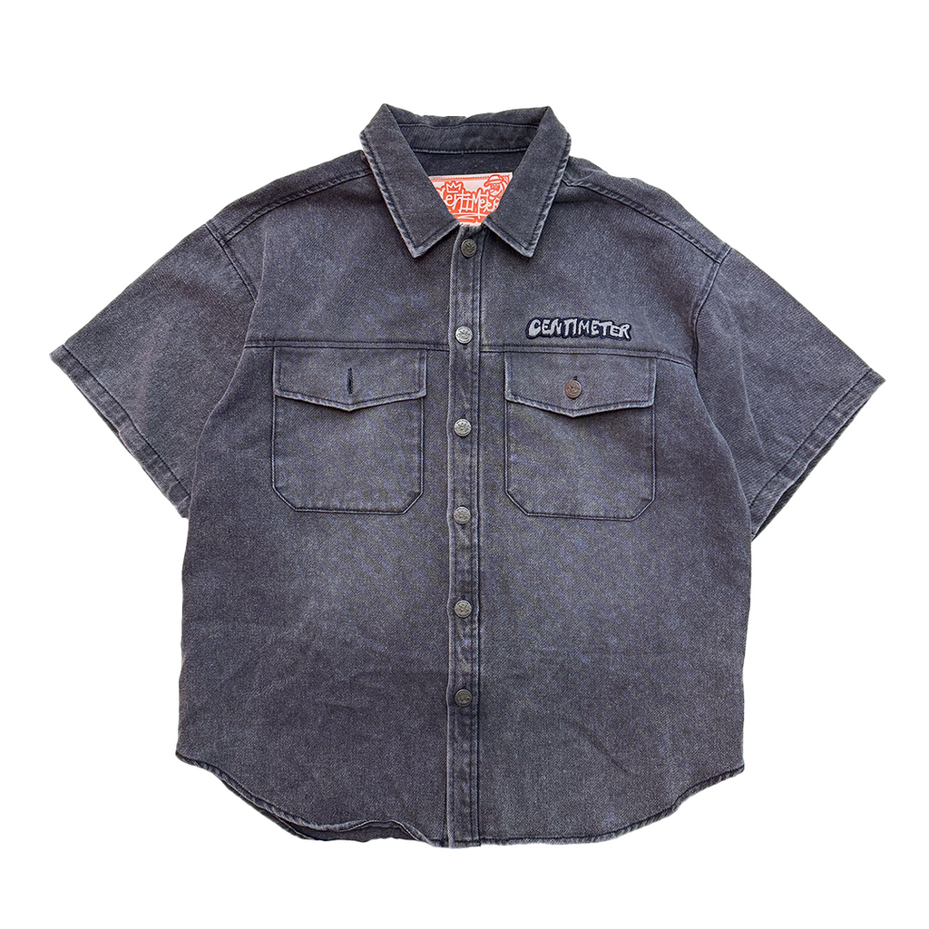Centimeter Dog Patch S/S Denim Shirt (M)