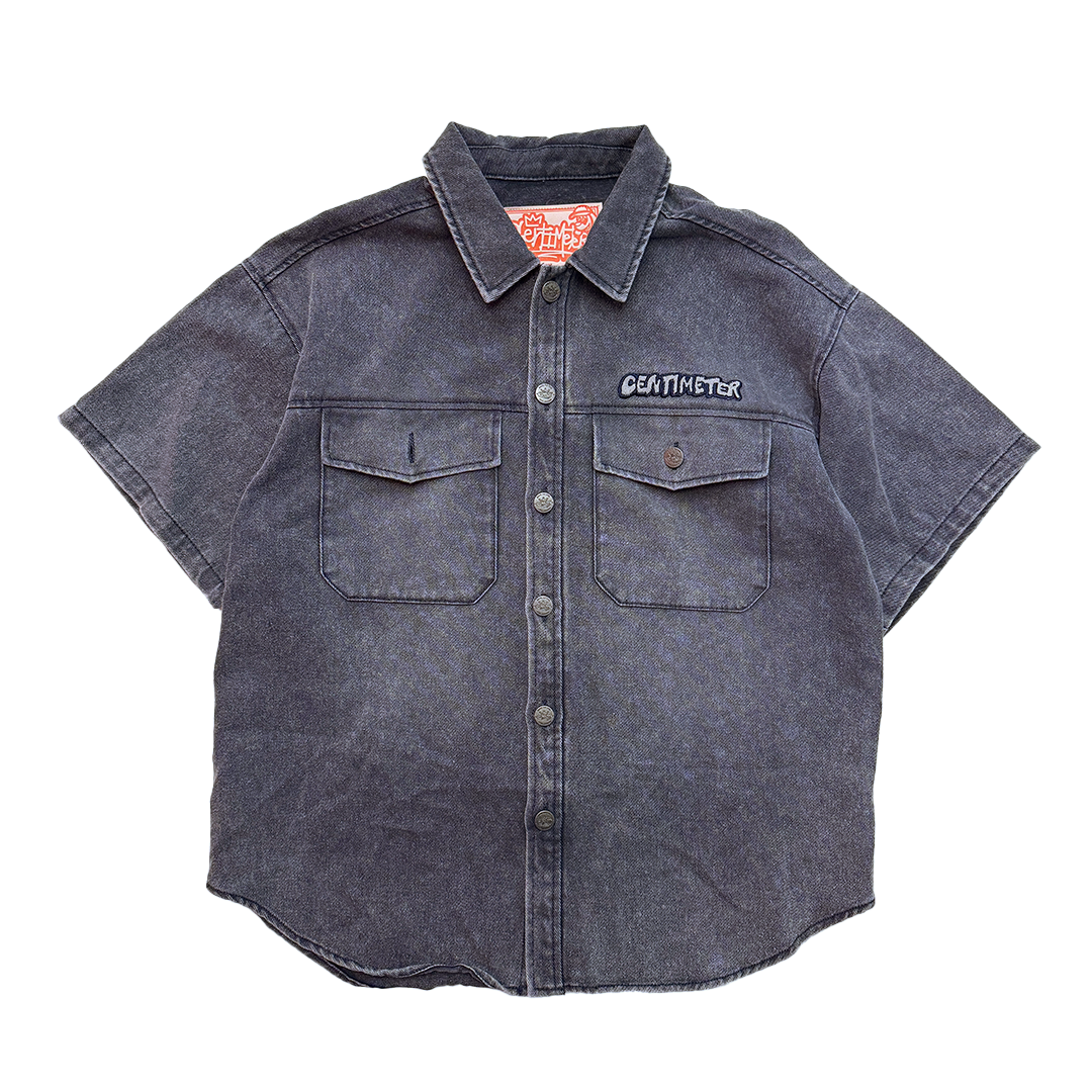 Centimeter Dog Patch S/S Denim Shirt (M)