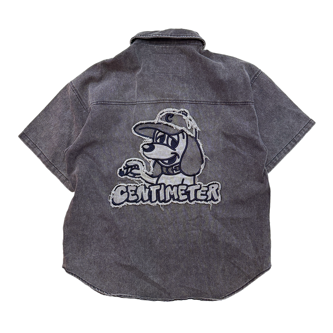 Centimeter Dog Patch S/S Denim Shirt (M)