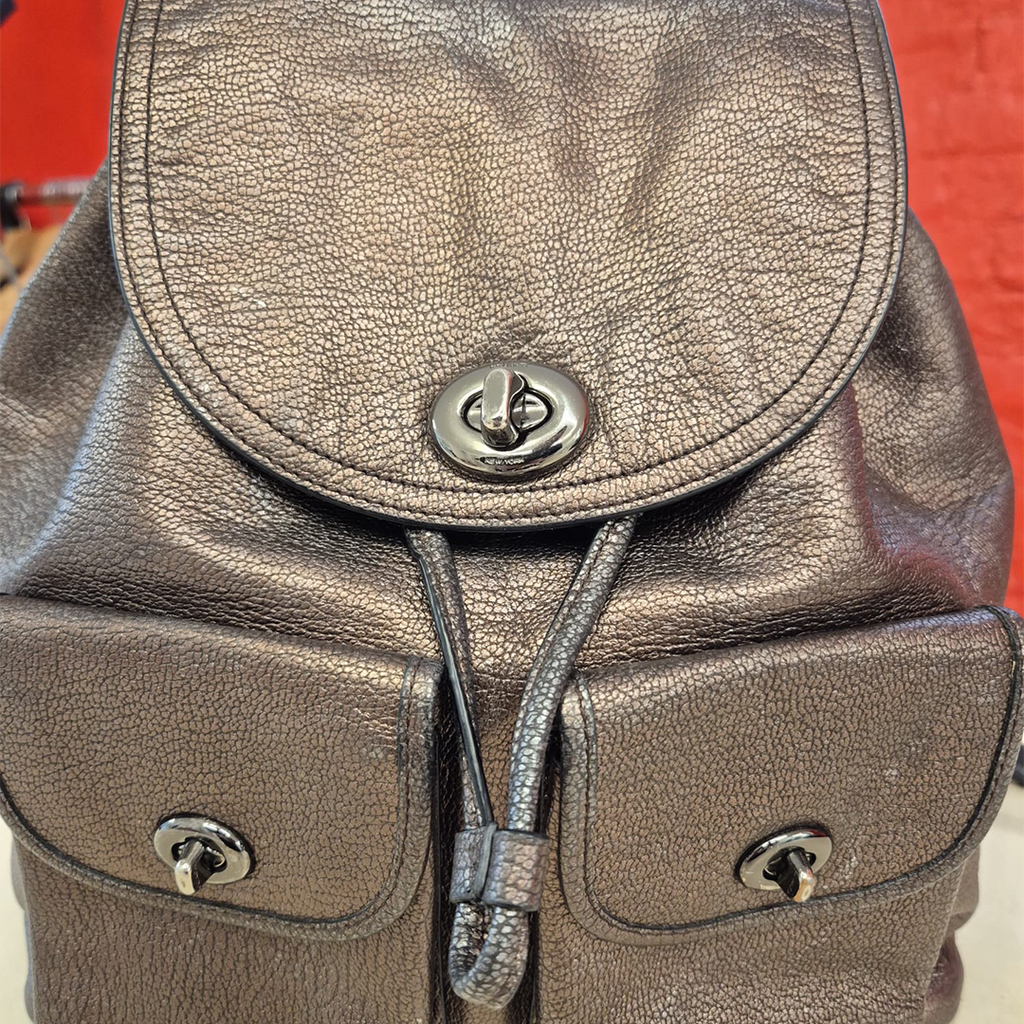 COACH Brown Leather Backpack