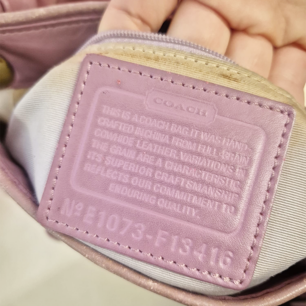 Coach Pink Leather Handbag