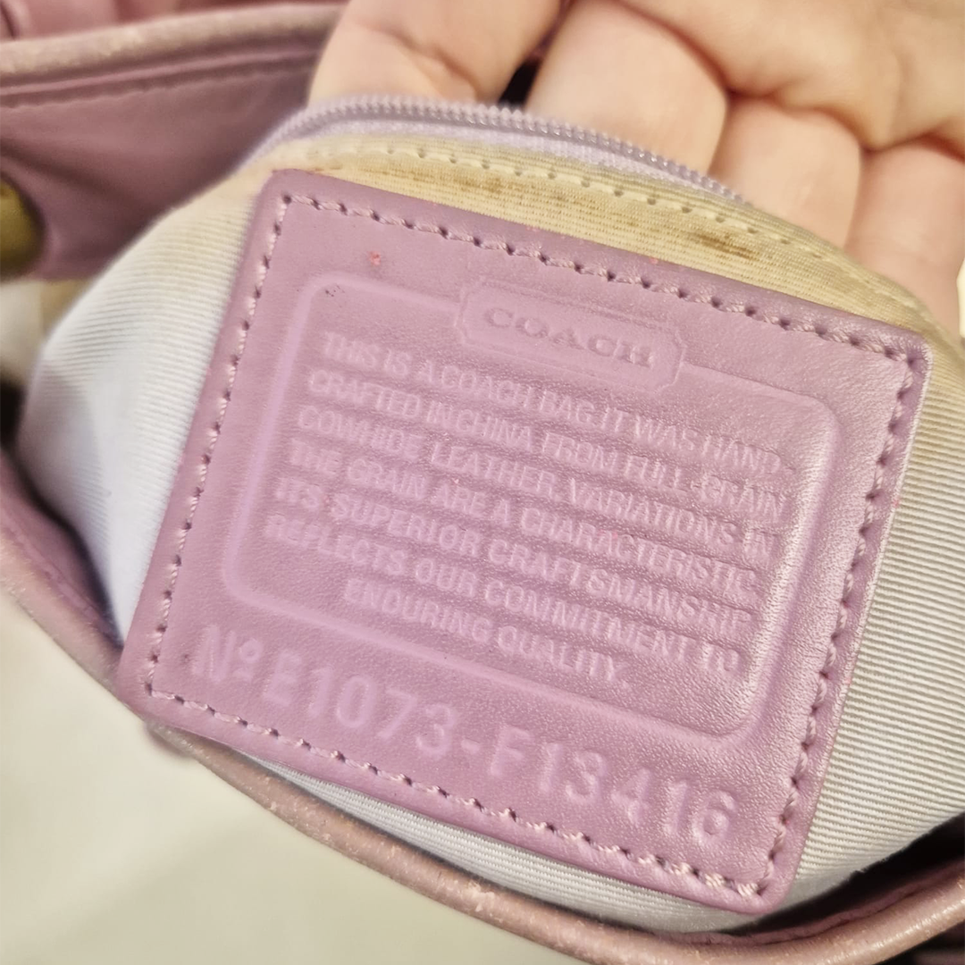 Coach Pink Leather Handbag