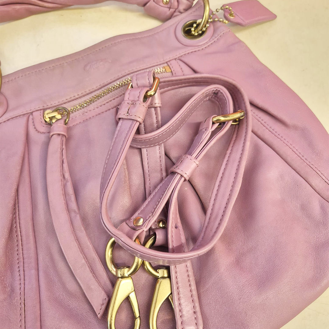 Coach Pink Leather Handbag