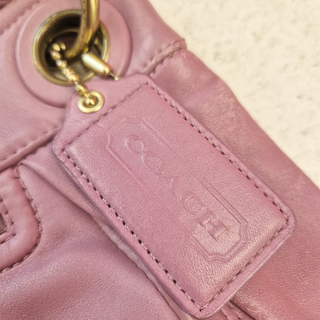 Coach Pink Leather Handbag