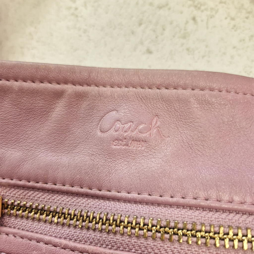 Coach Pink Leather Handbag