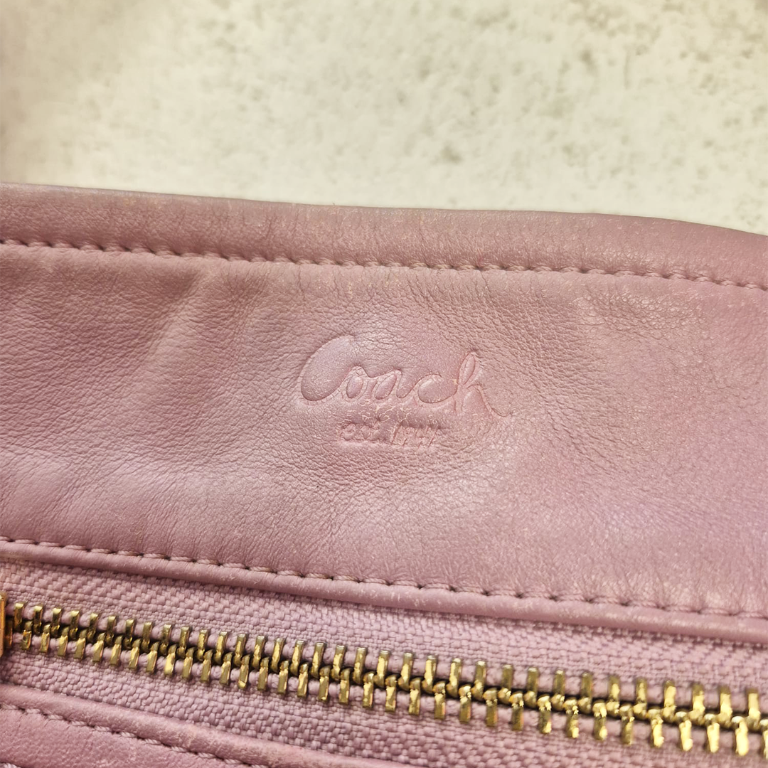 Coach Pink Leather Handbag