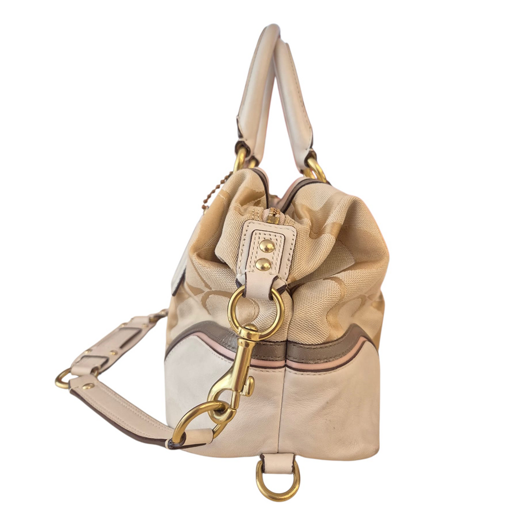 COACH Beige Hand & Shoulder Bag