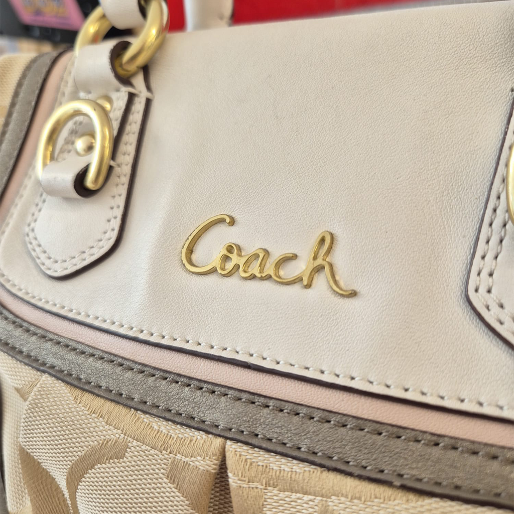 COACH Beige Hand & Shoulder Bag