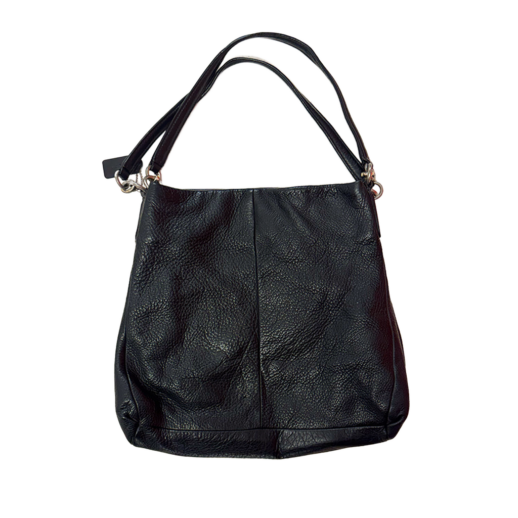 Coach Madison Black Pebbled Leather Bag