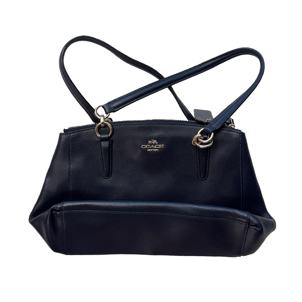 Coach Sac à main en cuir noir