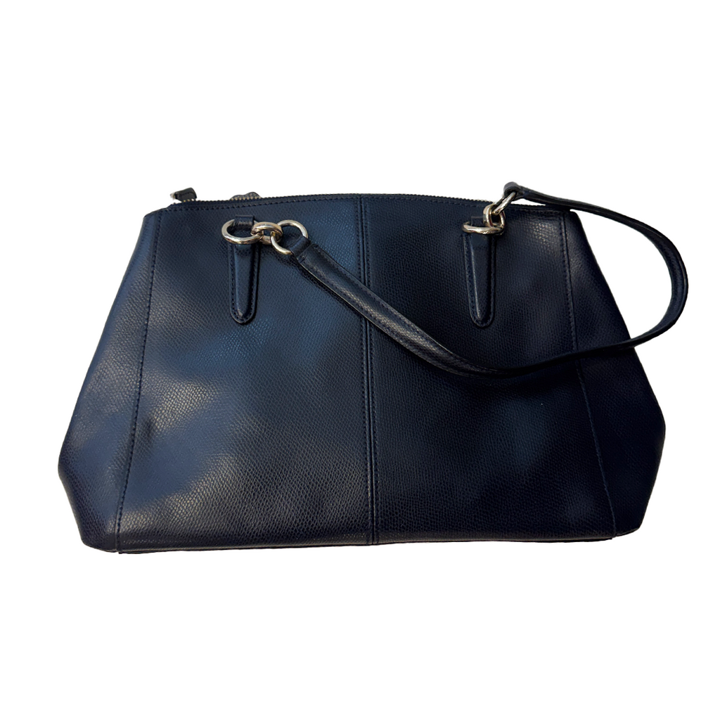 Coach Sac à main en cuir noir