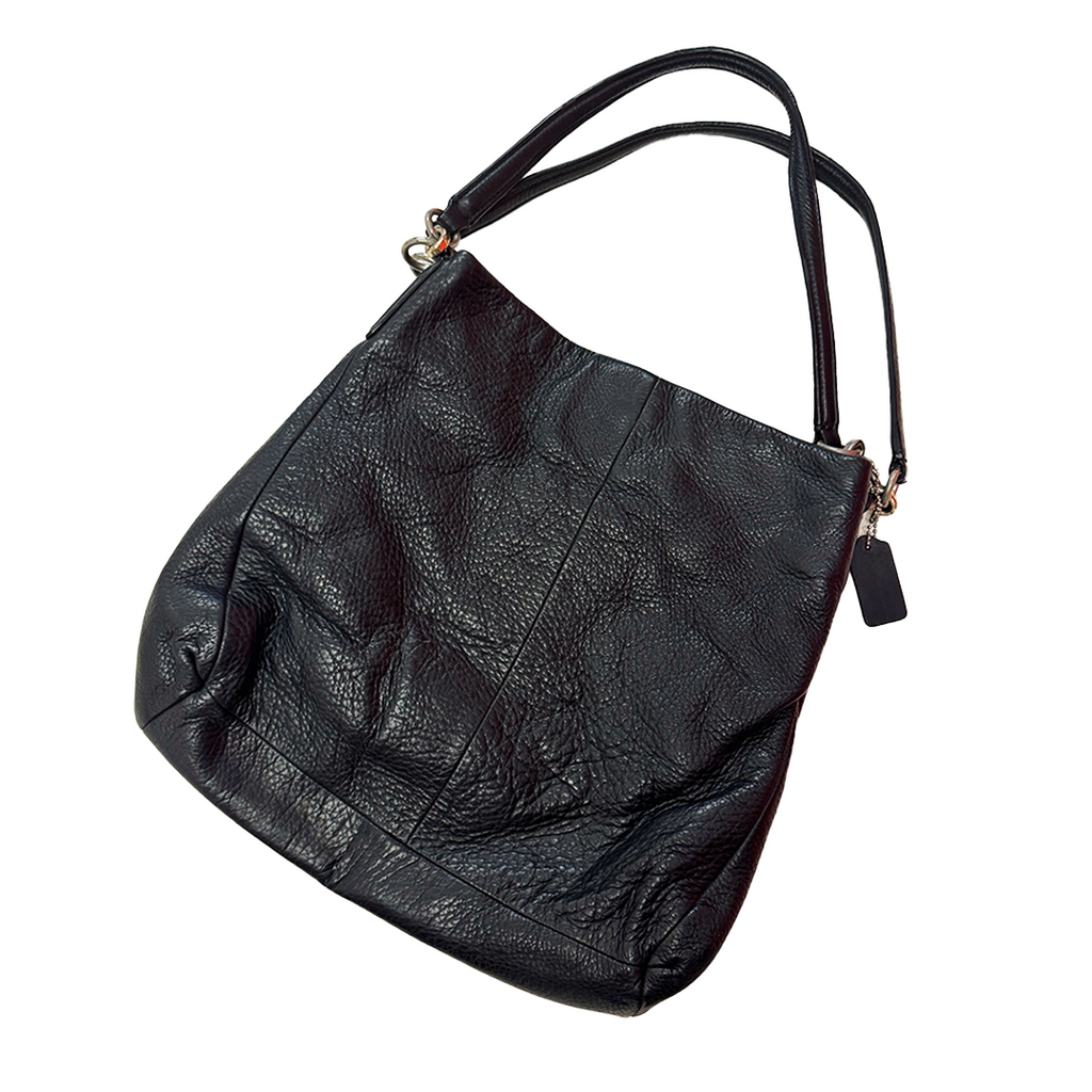 Coach Madison Black Pebbled Leather Bag