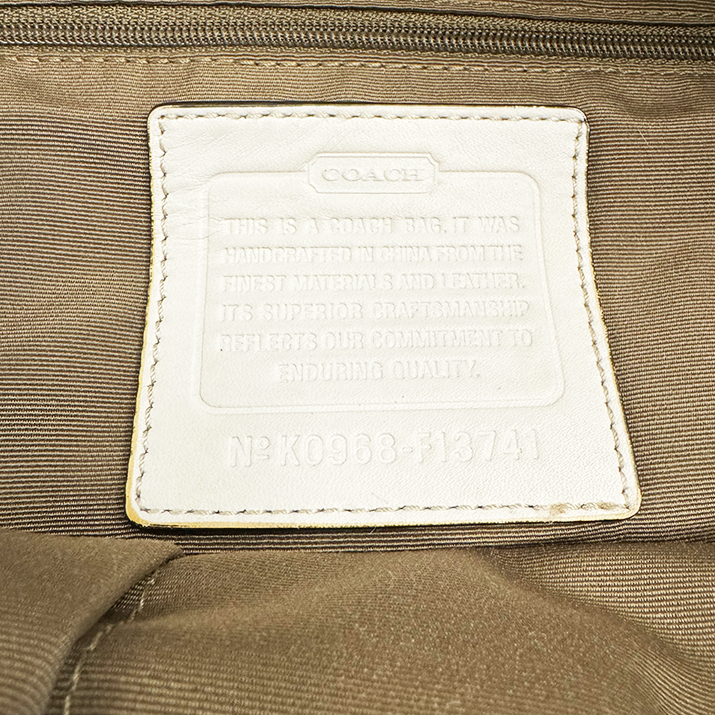 Coach Hobo Signature Beige Bag